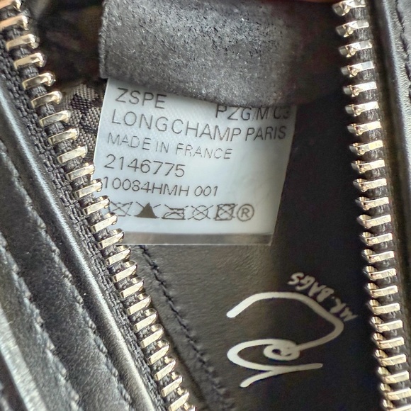 Longchamp x Mr. Bags Cheese Cuir mini crossbody, Black Leather, Limited Edition - Picture 10 of 10